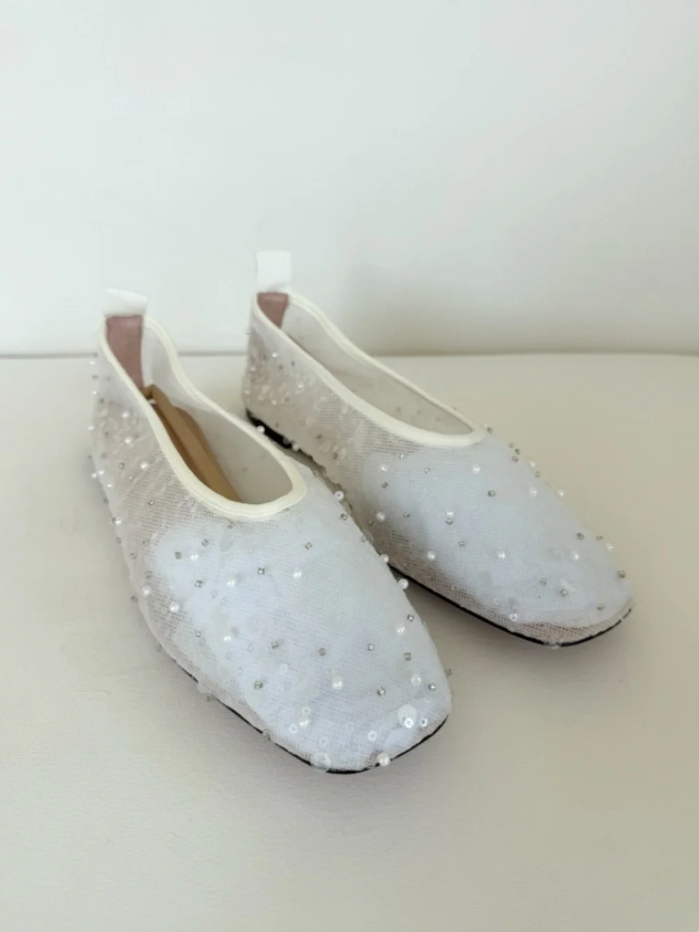 NWOT J.Crew “Quinn” Embellished Mesh Ballet Flat – Size 9.5